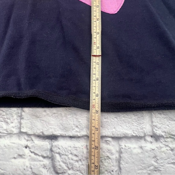 Marine Layer Archive Navy Sweatshirt Size Medium Cropped Long Sleeve Pullover - Picture 7 of 8